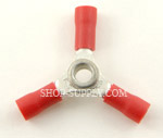 Red 22 -16 Gauge Nylon 3-Way 